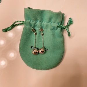 Tiffany & Co bead ball drop dangle earrings